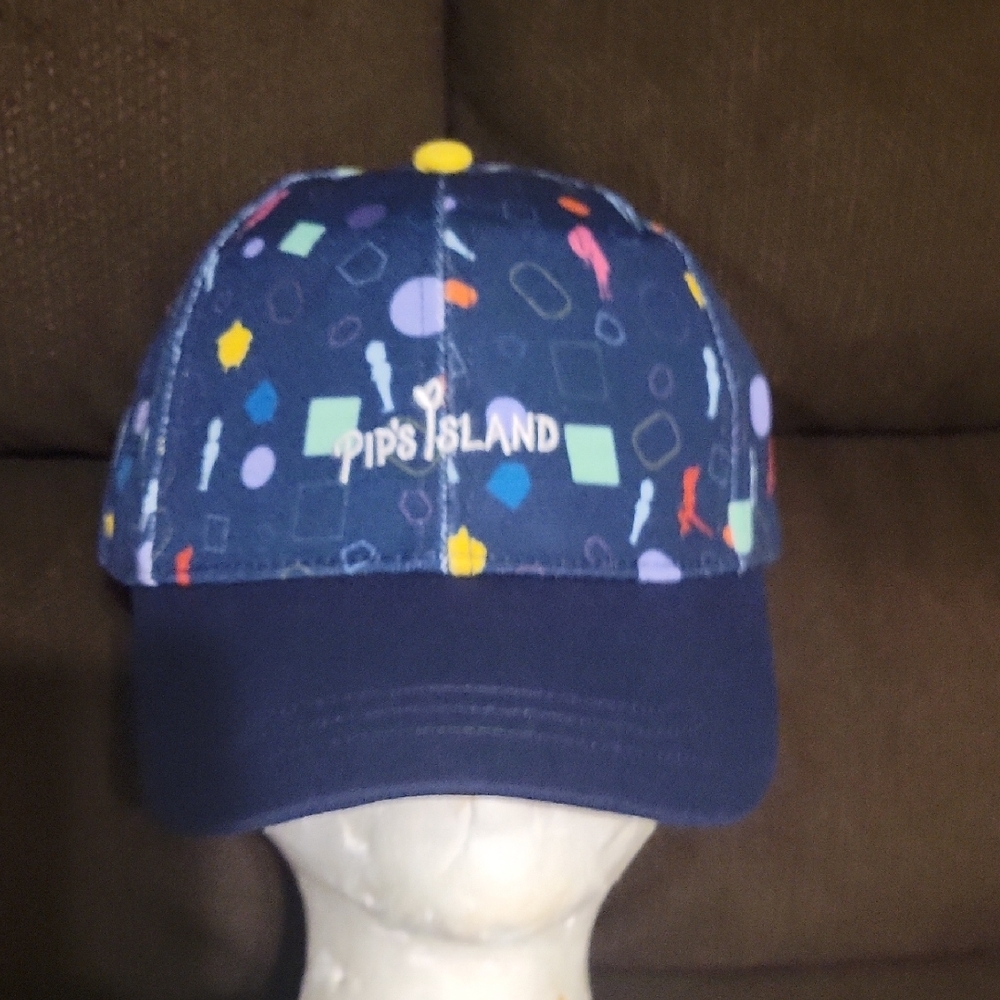 Navy Blue Patterned Hat - image 1